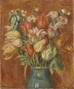 Pierre-Auguste Renoir Bouquet de tulipes oil painting